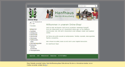 Desktop Screenshot of hanfhaus-eshop.de